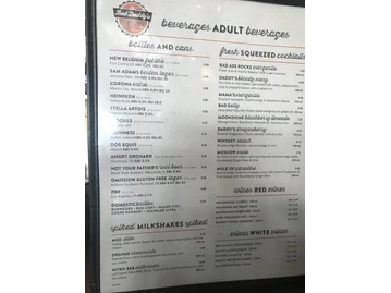 Bad Daddy's Burger Bar menu photo