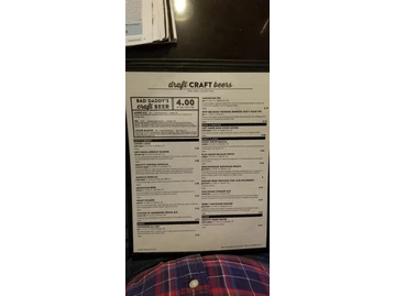 Bad Daddys Burger Bar menu photo