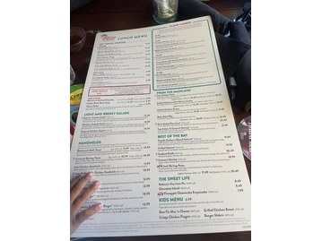 Bahama Breeze menu photo