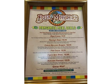 Baja Miguel's menu photo