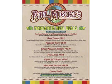 Baja Miguel's menu photo