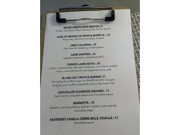 Baker & Wife menu photo