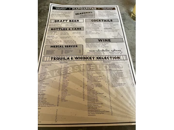 Bakersfield menu photo