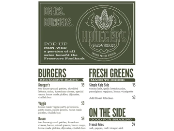 Bakersfield menu photo