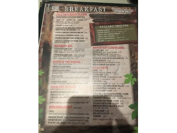Ballard Street Cafe menu photo