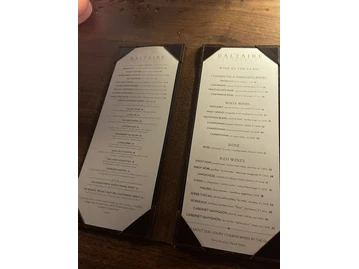 Baltaire Restaurant menu photo