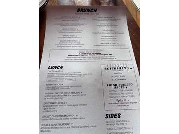 Bandit menu photo