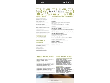 Barbusa menu photo