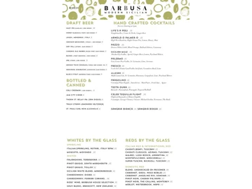 Barbusa menu photo