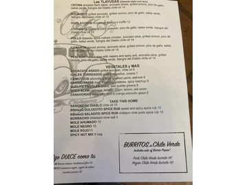 Barrio Cafe menu photo