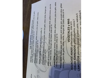 Barrio Cafe menu photo
