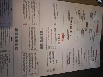 Barrio menu photo
