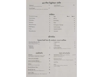 Basalt menu photo