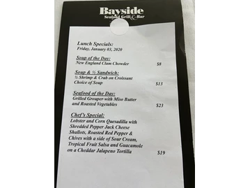 Bayside Seafood Grill & Bar menu photo