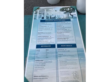 Beachhouse at the Moana menu photo