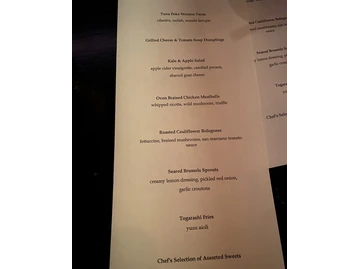 Beauty & Essex menu photo