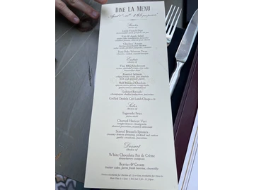 Beauty & Essex menu photo
