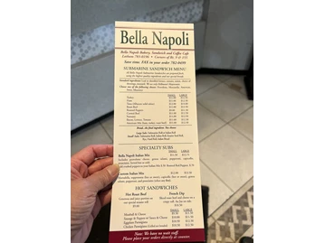Bella-Napoli Italian Bakery menu photo