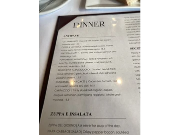 Bella Siena menu photo