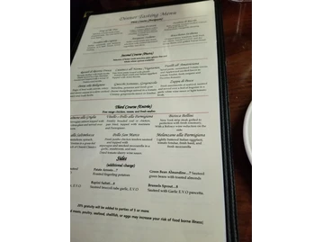 Bellini menu photo