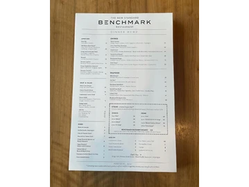 Benchmark Restaurant menu photo