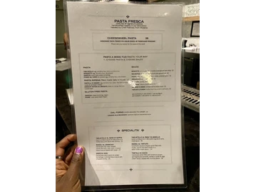 Bencotto menu photo