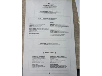 Bencotto menu photo