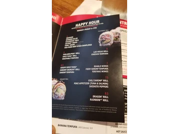 Benihana menu photo