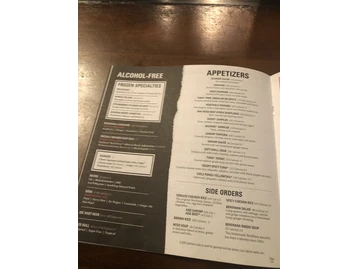 Benihana menu photo