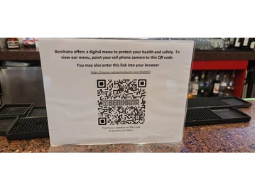 Benihana menu photo