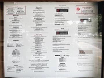 Benihana menu photo