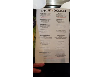 Benihana menu photo