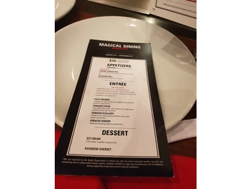 Benihana menu photo