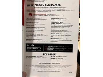 Benihana menu photo