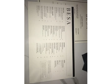 BESA menu photo