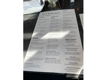 Bettolino Kitchen menu photo