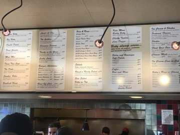 Betty Burgers menu photo