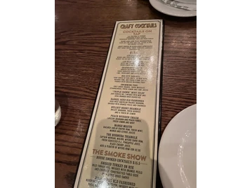 Big City Tavern menu photo