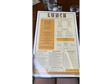 Big City Tavern menu photo