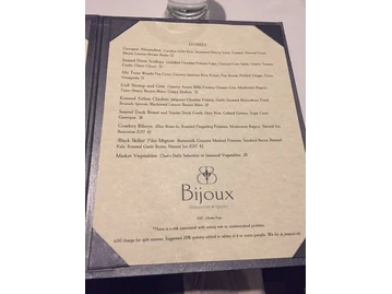 Bijoux menu photo