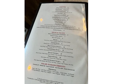 Billy's menu photo
