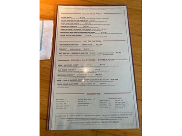 Bimini Twist menu photo