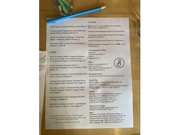 Birch menu photo