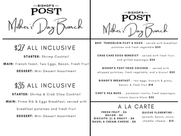 Bishop's Post menu photo
