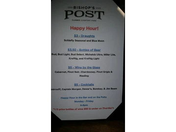 Bishop's Post menu photo