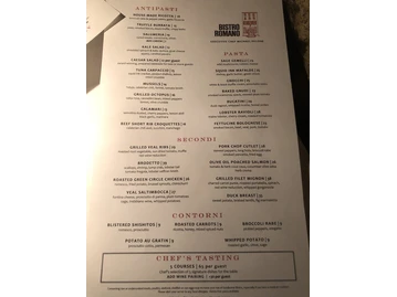 Bistro Romano menu photo