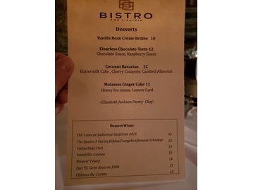 Bistro Two Eighteen menu photo