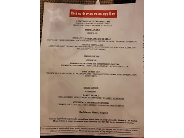 Bistronomic menu photo