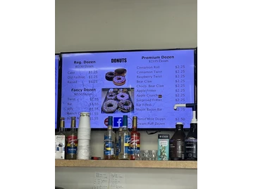 BJ Cinnamon menu photo