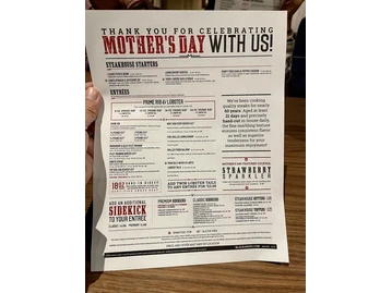 Black Angus Steakhouse menu photo